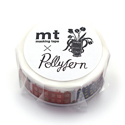 【お買い得品】カモ井加工紙 マスキングテープ mt アーティスト Polly Fern Street (幅15mm×長さ5m) MTPOLL02