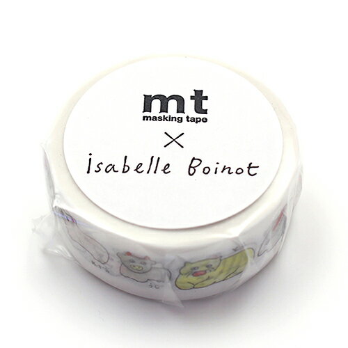 【お買い得品】カモ井加工紙 マスキングテープ mt アーティスト イザベル・ボワノ えと (幅15mm×長さ5m) MTISAB01