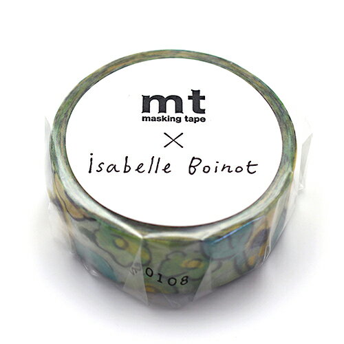 【お買い得品】カモ井加工紙 マスキングテープ mt アーティスト イザベル・ボワノ はなもよう (幅15mm×長さ5m) MTISAB05