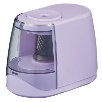 【お買い得品】クツワ電動鉛筆削りドッチモ 2WAY (電池式・ケーブル電源) パープル KUTSUWA RS041PU