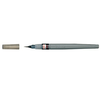 【お買い得品】ぺんてる 筆ペン顔料インク極細 ブラック XFP5F