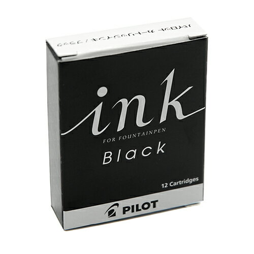 【お買い得品】パイロット 万年筆 カートリッジインキ ブラック インク IRF-12S-B・12個までメール便可