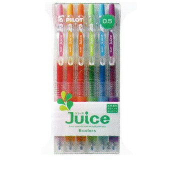 【お買い得品】パイロット ゲルインキボールペン ジュース 0.5mm 6色セット LJU60EF-6C