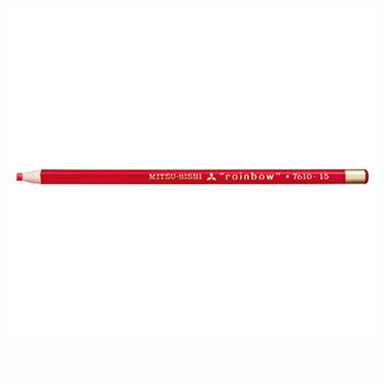 【お買い得品】三菱鉛筆 色鉛筆 水性ダーマトグラフ 1ダース(12本入り) 赤 K7610.15