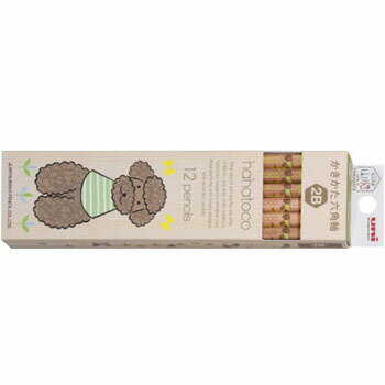 【お買い得品】三菱鉛筆 hahatoco ハハトコ ダース箱鉛筆 かきかた6角軸 2B 犬 ドッグ 木軸 12本入り K56382B