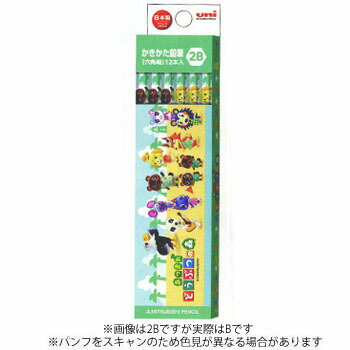 【お買い得品】三菱鉛筆 あつまれどうぶつの森 ダース かきかた鉛筆 6角 B 12本入り K5640B