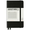 【お買い得品】ロイヒトトゥルム1917 ノートブック ハードカバー ポケット A6 方眼 ブラック NotebooksPocket 318898