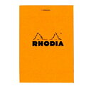 【お買い得品】RHODIA ブロックロディア No.12 オレンジ メモ帳 cf12200・8個までメール便可