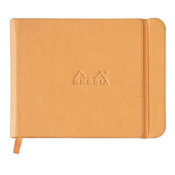 【お買い得品】RHODIA ロディア ウエブノートブック ランドスケープ 14x11無地 オレンジ cf118028