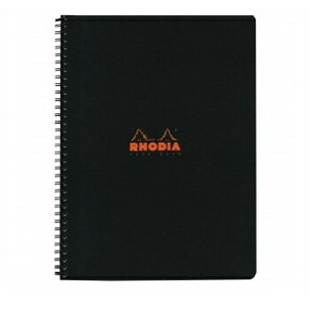 【お買い得品】RHODIA ロディア クラシック ダブルリングノート A4 方眼 ブラック cf193009 1個までメール便可