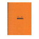 【お買い得品】RHODIA ロディア クラシック ダブルリングノート A4+ 横罫 オレンジ cf193108・1個までメール便可