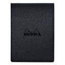 【お買い得品】ロディア メタリックPUレザー ブロックカバー No11 メモ帳 ブラック RHODIA cfmtpu11bk