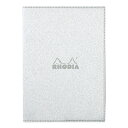 【お買い得品】ロディア メタリックPUレザー ホチキス留めノートカバー A5 シルバー RHODIA cfmtpuA5sv