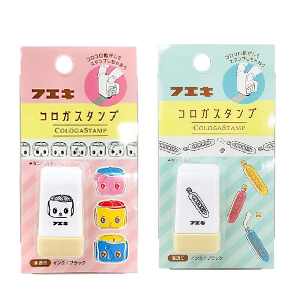 手軽に使えるローラータイプのスタンプです。 手帳や手紙にコロコロ転がすだけで、簡単デコレーション！ ■インク色：ブラック ■印面サイズ：W38×H9mm ■パッケージサイズ：W60×D22×H120mm ■どうぶつのり　FACS1 　チューブのり　FACS2 ※商品画像はイメージです。実際とは異なる場合がございます。