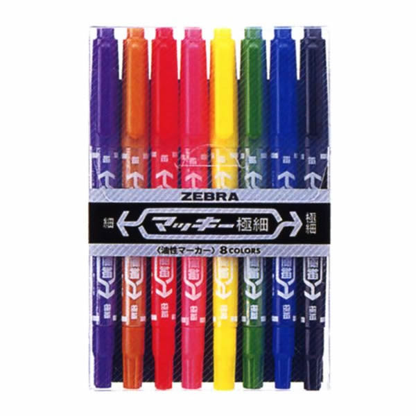 Rakuten - ZEBRA　マッキー極細　8色　3209　MCF-8C