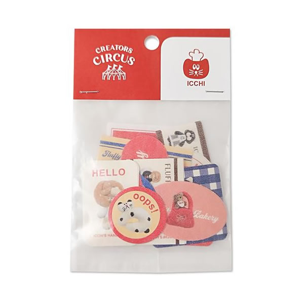 Rakuten - クリエイターズサーカス フレークシール ICCHI シール フロンティア CREATORS CIRCUS ぬいぐるみ作家 かわいい 人気 おすすめ CB37023