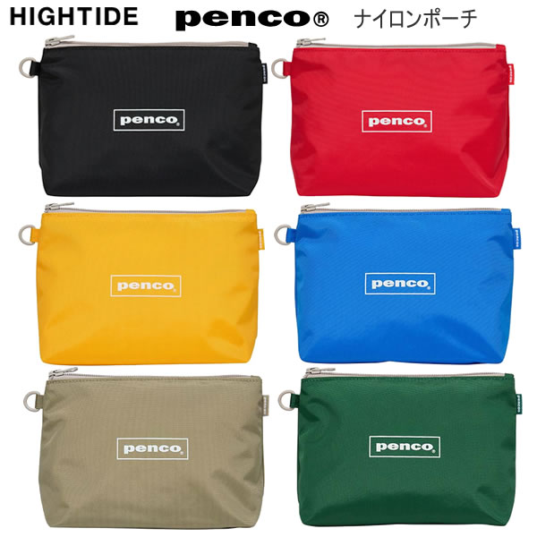 ハイタイド ペンコ ナイロンポーチ HIGHTIDE ポーチ マルチポーチ ブラック レッド イエロー ブルー カーキ グリーン GB340
