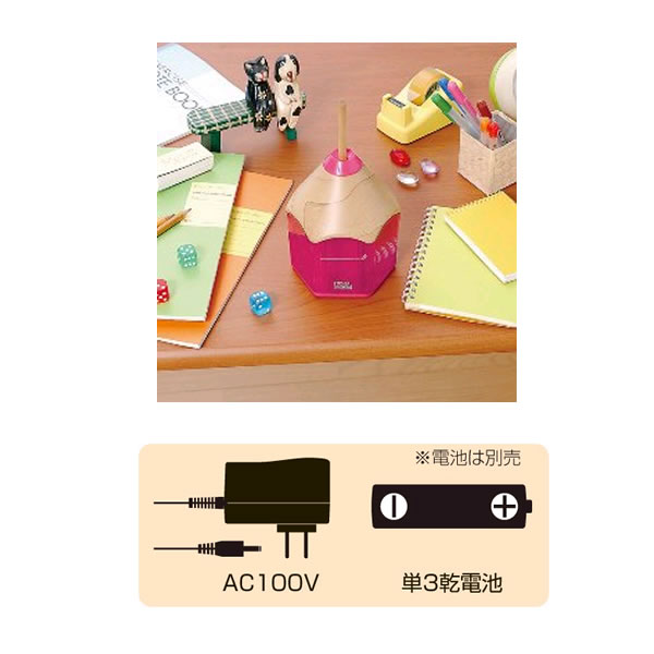 電動鉛筆削りき　えんぴつタイプ　ナカバヤシ　DPS-311