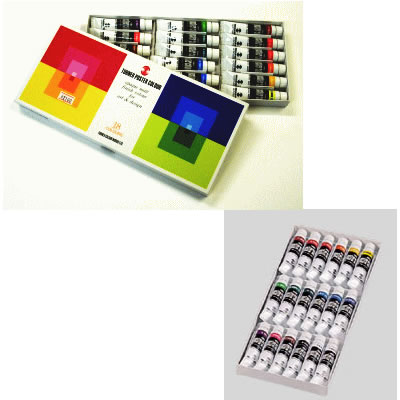 ターナー ポスターカラー 18本(17色)スクールセット TURNER-P-000504