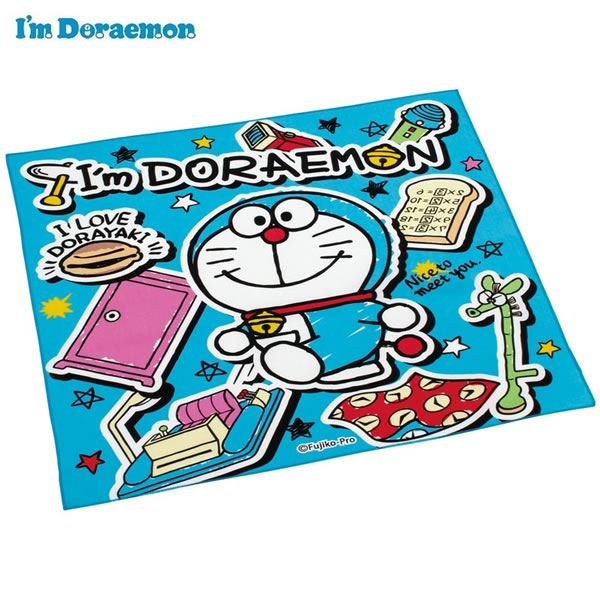 ●大人気キャラクター Im Doraemon ドラえもん ランチアイテム どらえもん ●給食やお弁当に。ランチナフキン テーブルクロス ランチマット ●小学生 幼稚園 保育園 こども お弁当アイテムセットはプレゼントにもおすすめ！ ■サイズ：約430×430mm ■綿100％ ※画像はイメージです。実際の商品とは異なる場合がございます。