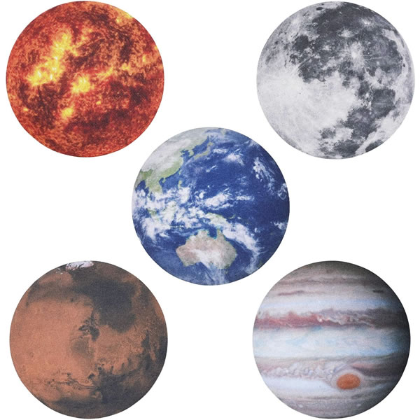 コースターセット 惑星 5枚 セトクラフト 地球 月 撥水 SF-4030