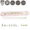 すみっコぐらし はし&はし箱 スライドタイプ たべもの 0566 サンエックス お弁当 ランチ カラトリー かわいい おしゃれ 人気 おすすめ KA27901