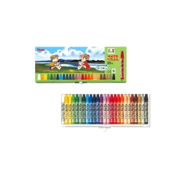 Rakuten - ぺんてるくれよん　25色　5480　ぺんてる　PTCR-25