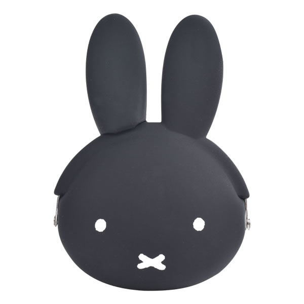 mimi POCHIBI miffy ミミ ポチビ ミッフィー ブラック PGデザインシリコン がまぐち 小銭入れ PG-34702