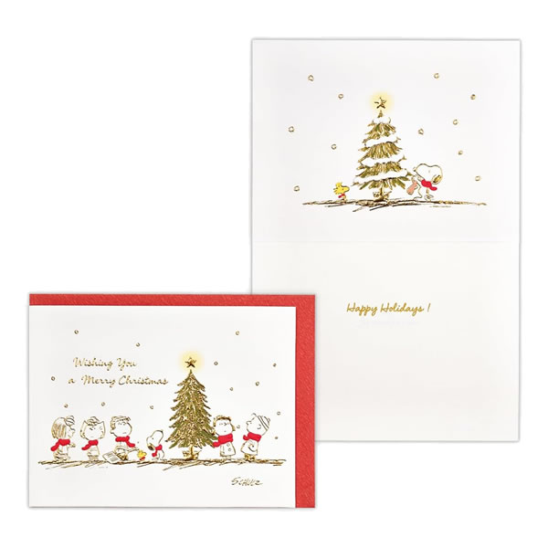 クリスマス立体カード スヌーピー SN赤いマフラー2 スヌーピー ホールマーク SNOOPY XAP-828-622