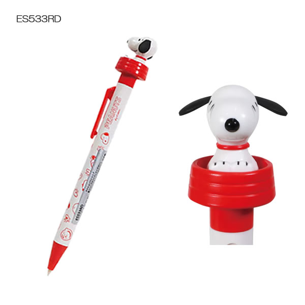 スヌーピー アクションペン 耳 SNOOPY PEANUT ビーエスエス ペン かわいい ミミ 人...