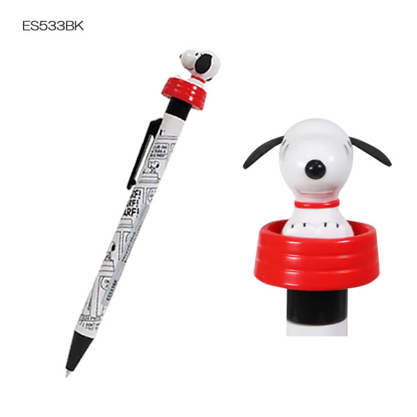 スヌーピー アクションペン 耳 SNOOPY PEANUT ビーエスエス ペン かわいい ミミ 人...