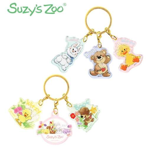 スージーズー 3チャームキーホルダー ティーズファクトリー Suzy's Zoo キーホルダー チャーム かわいい カワイイ 可愛い キャラクターグッズ スージーズー 3チャームキーホルダー ティーズファクトリー Suzy's Zoo キーホルダー チャーム かわいい カワイイ 可愛い キャラクターグッズ