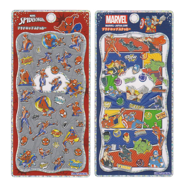 マーベル プチドロップステッカー カミオジャパン シール ボンボン ぷっくり キャラクター 人気 話題 かわいい コレクション 307336 307337のサムネイル