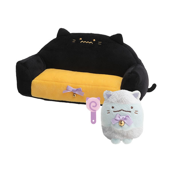 すみっコぐらし シーンぬいぐるみ ねこねこハロウィン.ver 0248 サンエックス 黒猫 ソファ MY79101のサムネイル
