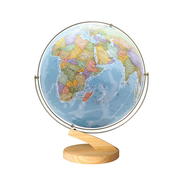 卓上 地球儀 リブラ 木台 渡辺教具 No.3052 プレゼント 贈り物 入学祝 新入学 1年生 小学生 地理 学習【取り寄せ商品】
