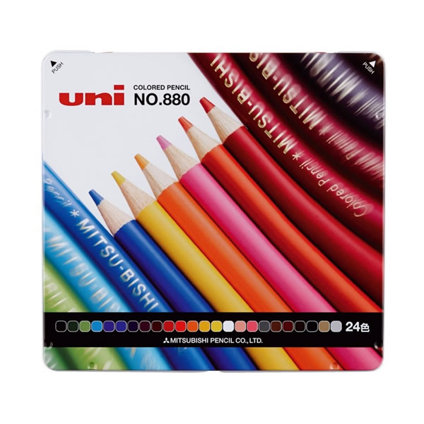 色鉛筆　880級　24色　3820　三菱鉛筆　K88024CP