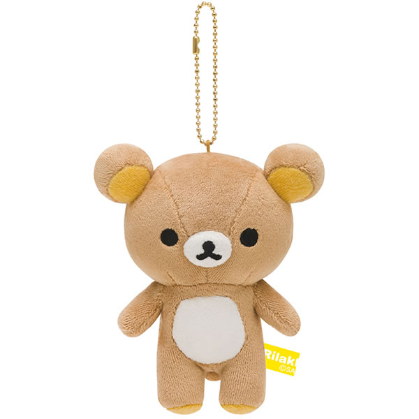 Rilakkuma - リラックマ ぶらさげぬいぐるみ リラックマ 1576 サンエックス 定番 キーホルダー マスコット グッズ かわいい 金属チェーン付 ストラップ 目印 ぬいぐるみ プレゼント sanx MR80501