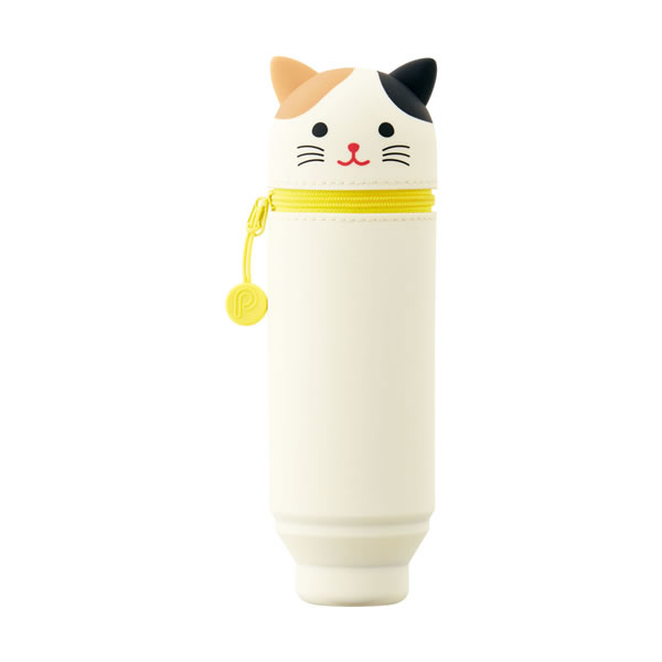 Rakuten - 女子文具 PuniLabo どうぶつコレクション スタンドペンケース ミケネコ 9598 P リヒトラブ A-7712-7