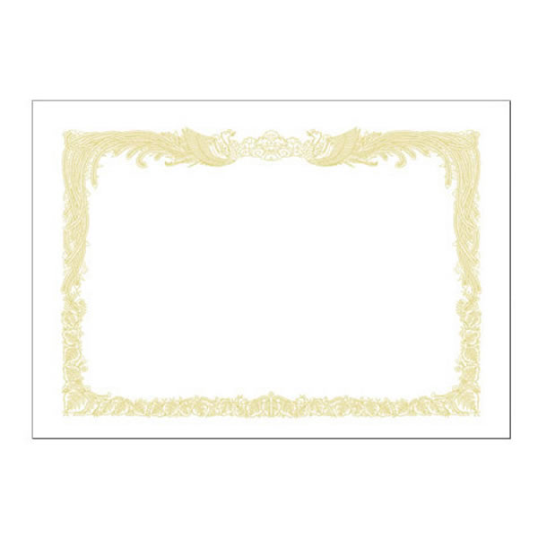 OA賞状用紙　白　A4判縦書用　タカ印　10-1060