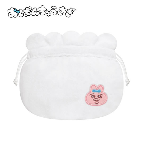 おぱんちゅうさぎ ダイカット巾着 ぱんつ 3014 カミオジャパン ぬいぐるみ巾着 小物入れ 巾着ポーチ 化粧ポーチ ふわふわ かわいい プレゼント ギフト おすすめ 212301のサムネイル
