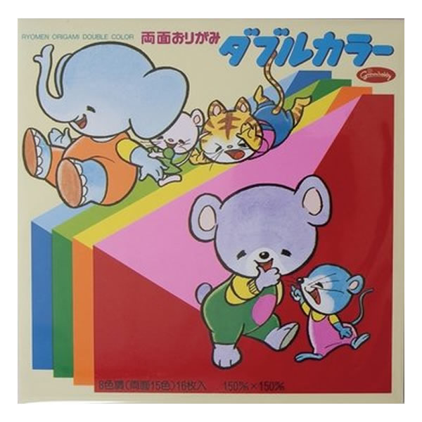 ダブルカラーフローラおりがみ 両面おりがみダブルカラー 折り紙 工作 かわいい 幼稚園 保育園 小学生 学童 飾り キャラクター 人気 女の子 男の子 8131 ショウワグリム 23-1813