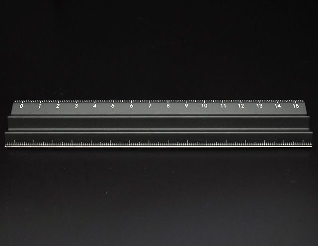 【11/30は最大P5倍!】 ANTOU アントウ ルーラー ガンメタル 15cm 定規 ものさし アルミ定規 冬ギフト クリスマス