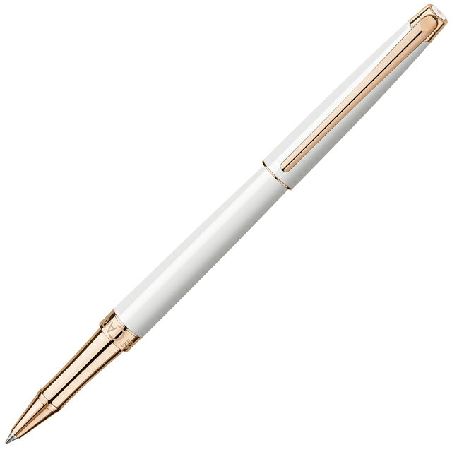 【11/30は最大P5倍!】 名入れ カランダッシュ ローラーボール レマン スリム 4771-001 ホワイト・ローズゴールド プレゼント 男性 女性 誕生日...