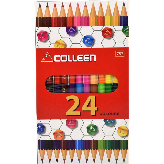 【5/15は最大P5倍！】コーリン色鉛筆 787六角 12本24色紙箱入り色鉛筆 787-12/24 色鉛筆 24色