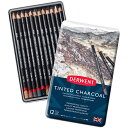 ダーウェント ティンテッドチャコール 2301690 12色セット メタルケース DERWENT 水溶性 水彩色鉛筆