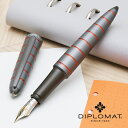 【11/30は最大P5倍!】 ディプロマット 万年筆 エロックス グレーオレンジ DIPLOMAT プレゼント ギフト 誕生日 男性 女性 冬ギフト クリスマス