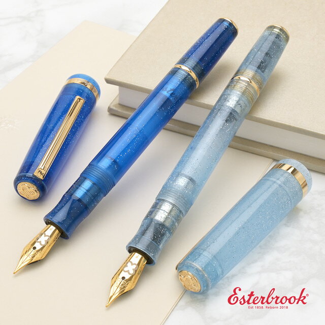 エスターブルック 特別生産品 万年筆 JRポケット 全3色 Esterbrook プレゼント ラメ入り スリムな万年筆 細めの万年筆 女性 かわいい 華やか 母の日
