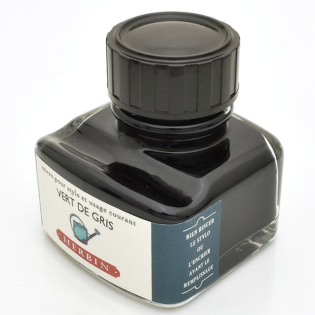 万年筆 インク エルバン ボトルインク トラディショナルインク30ml HB13007 グレイッシュグリーン 30ml 夏ギフト penroom-10049948 ペンハウス 万年筆・ボールペン サンプル画像2