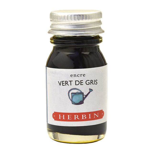 ガラスペンセット エルバン ガラスペン＆ミニインクセット グレイッシュグリーン hb21437set バレンタイン