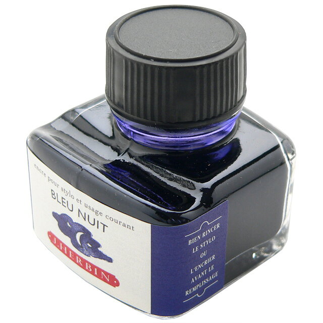万年筆 インク エルバン ボトルインク トラディショナルインク30ml HB13019 ナイトブルー 夏ギフト penroom-10012751 ペンハウス 万年筆・ボールペン サンプル画像2